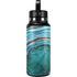 Turquoise Watercolor Geode Hydro Flask 32oz Wide Mouth Skin